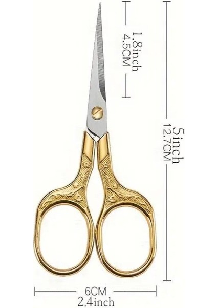 Söz / Nişan Makası Altın Renk Kurdale Makası Açılış Özel Gün Makası Gold Renk Dikiş Nakış Makası