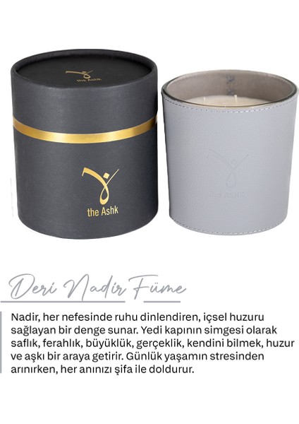 Deri Nadir Füme Gri Bitkisel Mum 1000GR Incir, Yasemin & Karabiber fiyatları