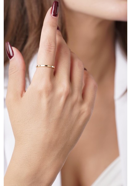 22 Ayar Görünümlü 14 Ayar Altın Ajda Yüzük modelleri