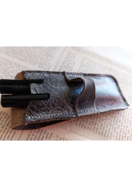 Crazy Hors Hakiki Deri El Emeği Özel Kalemleriniz Için Kalemlik Kalem Kutu 27 cm 6 cm W132 fiyatları