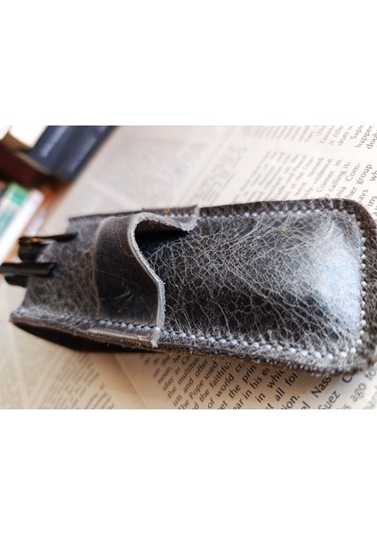 Crazy Hors Hakiki Deri El Emeği Özel Kalemleriniz Için Kalemlik Kalem Kutu 27 cm 6 cm W132 fırsatları