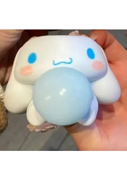 Sanrio Squishy Cinnemoroll Sukuşi, Squishy Balon Şişiren Cinnamorol Sukuşi Oyuncağı