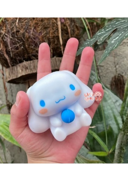 Sanrio Squishy Cinnemoroll Sukuşi, Squishy Balon Şişiren Cinnamorol Sukuşi Oyuncağı