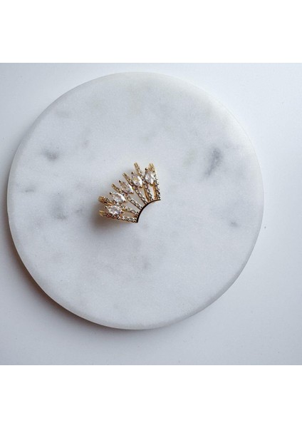 Çelik Zirkon Taşlı Çoklu Earcuff