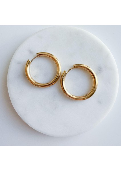 Çelik 3 cm Halka Küpe