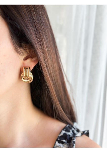 Çelik Margot Çivi Küpe Kadınlar İçin Modern Tasarım Paslanmaz Çelik modelleri