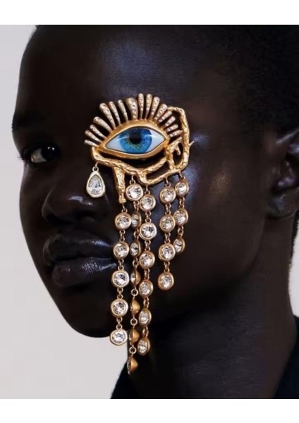 Çelik Tasarım Taşlı Göz Küpe fiyatları