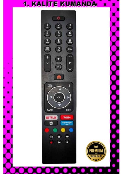 Kumanda --Maza-Mapp 1184 Vestel LCD LED Tv Kumandası 125068 ED19