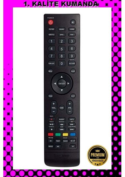 Kumanda --Maza-Mapp 1207 Altus Lcd-Led Tv Kumandası 125077 EE12