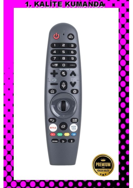 Kumanda --Maza-Mapp 1241 Onvo Webos Tv Ses Komutsuz LCD LED Tv Kumandası 125050 EC17