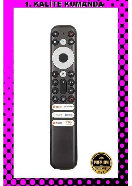 Kumanda --Maza-Mapp 1250A Tcl Ses Komutsuz LCD LED Tv Kumandası 125087 Ef2