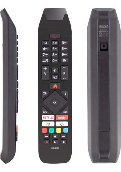 Vestel Rc 43140 H0297A Netflix-Youtube Tuşlu Tv Kumandası 124082-B39