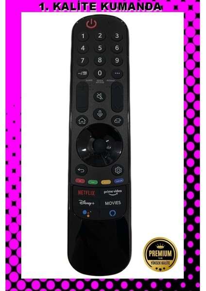 Kumanda --Maza-Mapp 1256BT Lg Smart Tv Netflix Tuşlu Ses Komutlu Kumandası 125098
