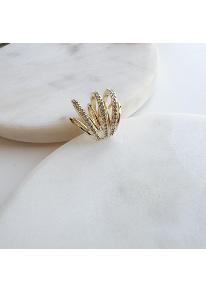 Çelik Taşlı Earcuff