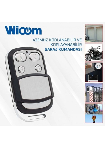 Garaj Kumandası 4 Tuşlu 433MHZ 126001