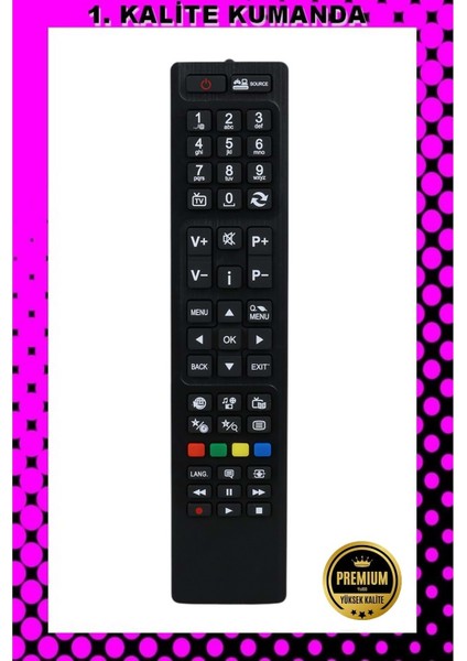 Kumanda --Maza-Mapp 184 Vestel LCD LED Tv Kumandası 125052 Ed2