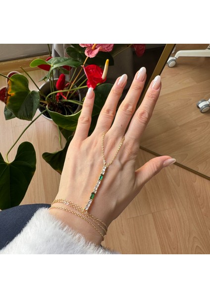 Çelik Yeşil Taşlı Şahmeran