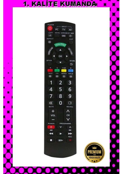 Kumanda --Maza-Mapp 1157 Panasonic LCD LED Tv Kumandası 125094 EF12