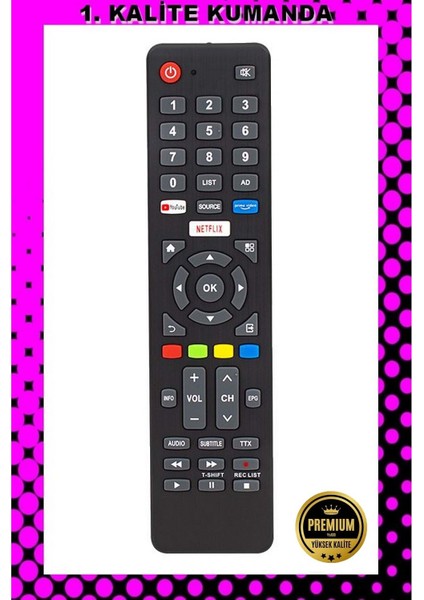 Kumanda --MAZA-MAPP-1206 Next Dijitsu Netflix LCD LED Tv Kumandası 125075 EE10