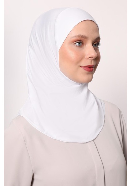 Beyaz Hijab Sport Bone modelleri