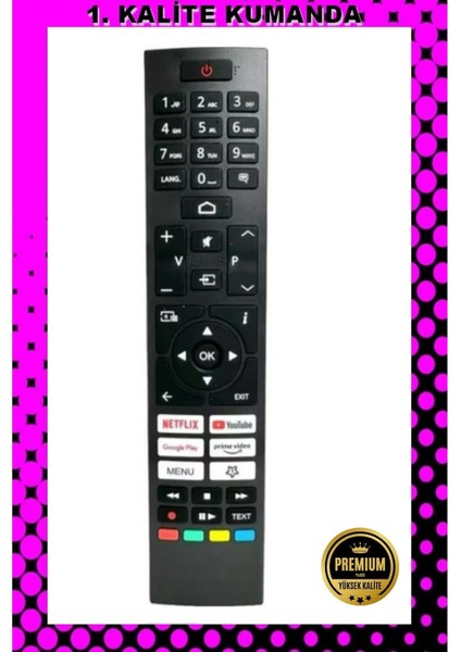 Kumanda --Maza-Mapp 1271 Daewoo Toshıba Vestel Regal Android Tv Uydu Kumandası 125069 ED20