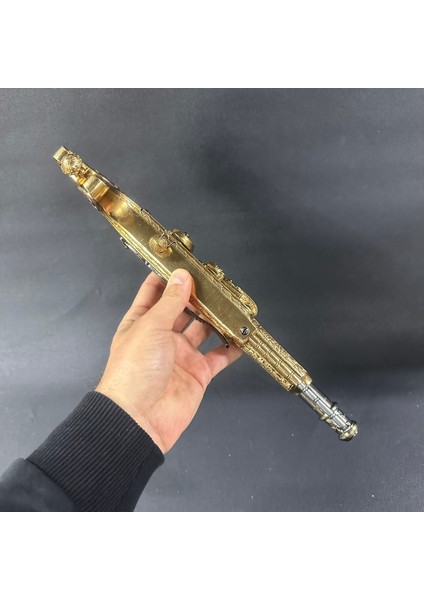 Dekoratif Çakmaklı Tamamen Metal Iskoçya 1760 Koleksiyon Lüks Hediyelik Pahalı Oyuncak modelleri