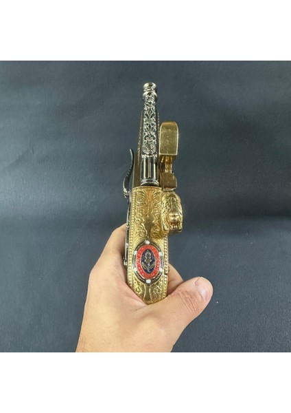 Dekoratif Çakmaklı Tamamen Metal Iskoçya 1760 Koleksiyon Lüks Hediyelik Pahalı Oyuncak fırsatları