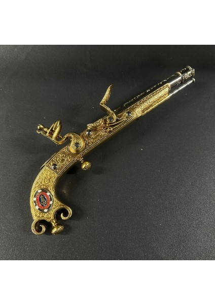 Dekoratif Çakmaklı Tamamen Metal Iskoçya 1760 Koleksiyon Lüks Hediyelik Pahalı Oyuncak indirimleri