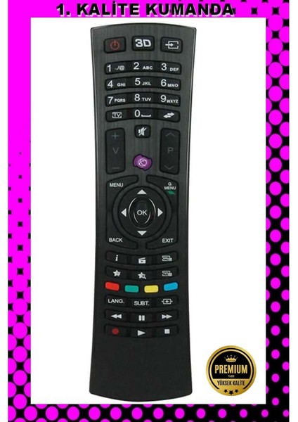 Kumanda --Maza-Mapp 1125 Vestel 3D Lcd-Led Tv Kumandası 125054 Ed4