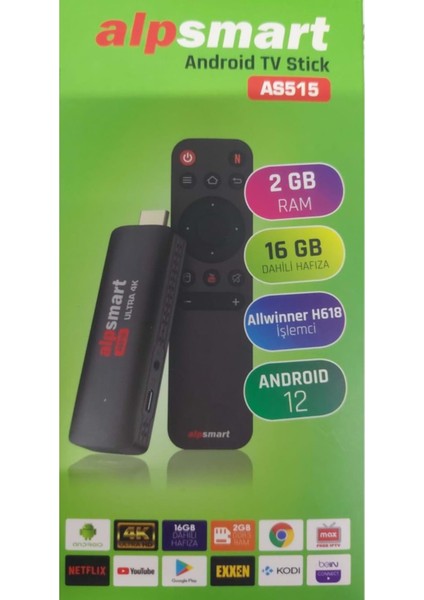 AS515 Android 12 Tv Mini Box Media Player 2 GB / 16 GB 114042