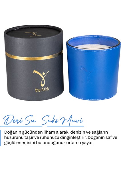 Deri Su Saks Mavi Bitkisel Mum 1000GR Incir & Yasemin fiyatları