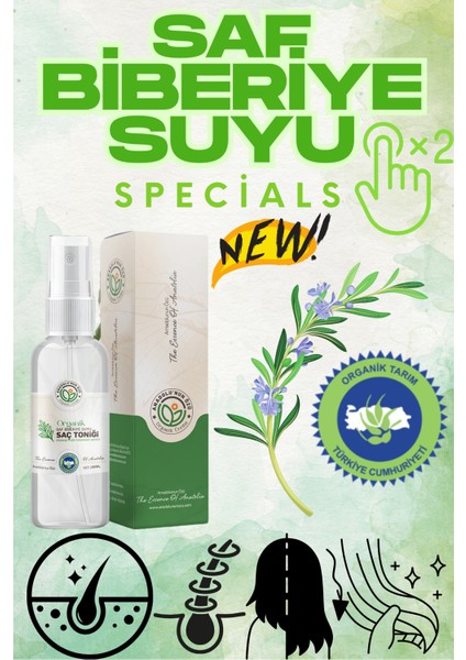 Biberiye Suyu Organik ve Saf 120x2 ml Set