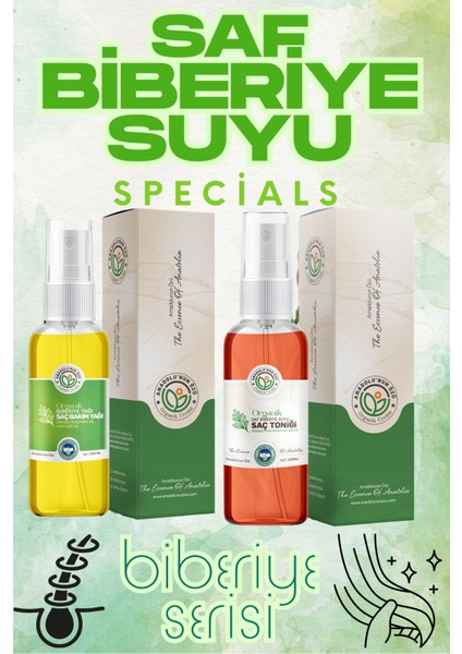 Biberiye Suyu Organik ve Saf 120x2 ml Set