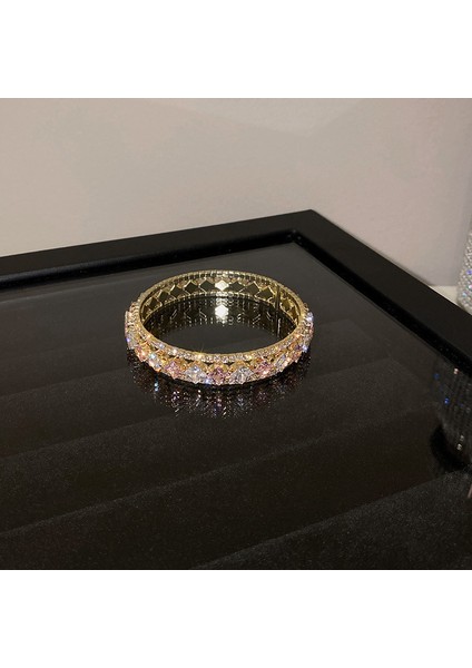 Zirkon Mikro Set Bileklik Retro Mizaç Bileklik Yüz El Aksesuarları (Yurt Dışından)