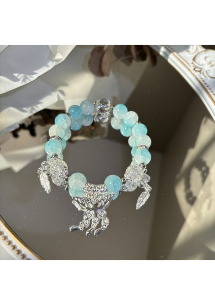 Boncuklu Püskül Bilezik Tasarımı Yüksek Değerli Kişilik Çarpışma Değil Modeller Yüz Eşleşen Bilezik (Yurt Dışından)