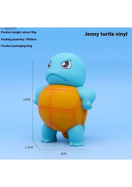 Anime Figürü 16CM Jenny Turtle Pokémon Model Süsü (Yurt Dışından)