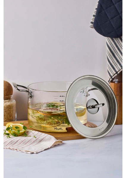 Logan Silver Kapaklı 4,5 L Cam Tencere 20X17 cm PER17646 fiyatları