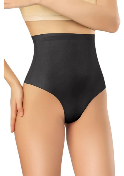 Kadın Lazer Kesim Yüksek Bel String Korse 1027