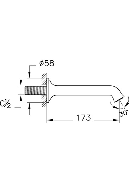 Origin CLASSIC A42899 Çıkış Ucu, Krom fiyatları