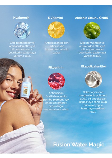 Isdın Fototoprotector Fusion Water Magic SPF50 50ML | Güneş Koruyucu