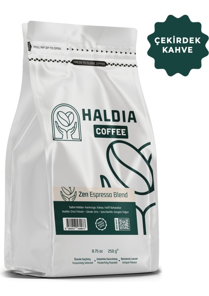 Zen Espresso Blend Kahve (Çekirdek Kahve) 250GR