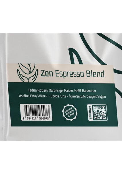 Zen Espresso Blend Kahve (Çekirdek Kahve) 250GR