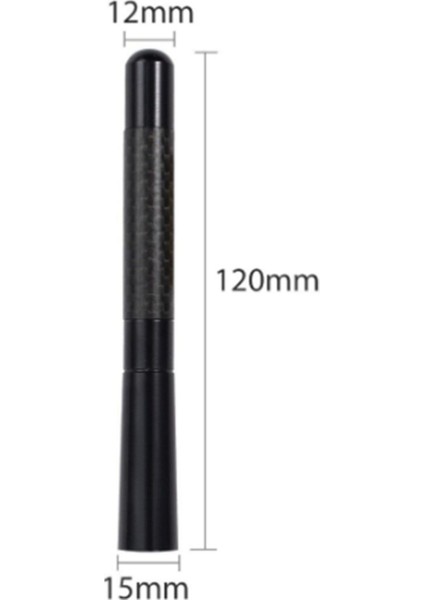 Mitsubishi Prestige Uyumlu Karbon Siyah Renk Oto Radio Anten