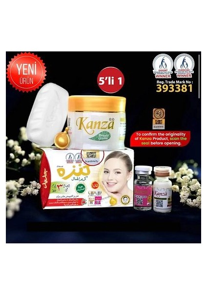 Kanza Cilt Beyazlatıcı Krem 5 Li Set
