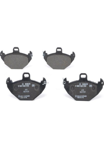 Diskli fren balatası seti; arka RENAULT Laguna I 1.8i 16V 4/1998 - 2/2001 88 kW B56