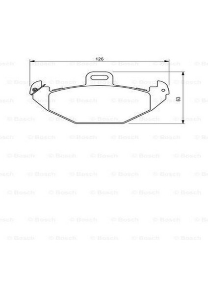Diskli fren balatası seti; arka RENAULT Laguna I 1.8i 16V 4/1998 - 2/2001 88 kW B56 fiyatları