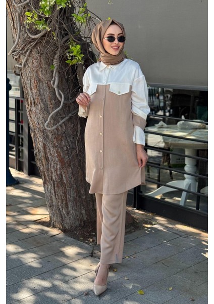 Gömlek 25MY2110 Ekru