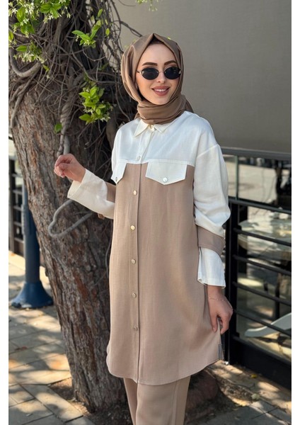 Gömlek 25MY2110 Ekru modelleri