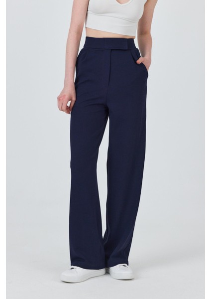 Laci Beli Cırtlı Rahat Palazzo Pantolon 4055A modelleri