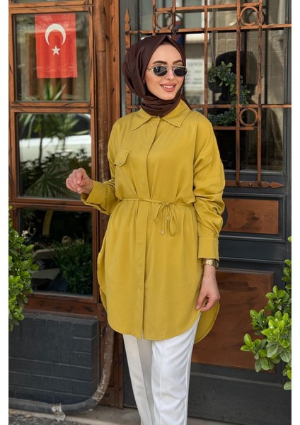 New Tera Gömlek HLY0125Y108.001 Yağ Yeşili modelleri